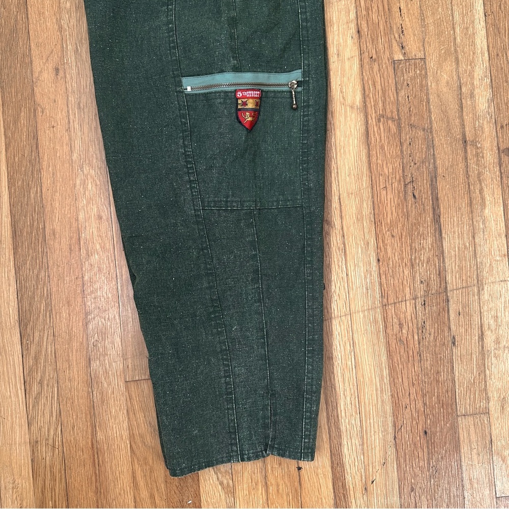 RARE VINTAGE boys army green cargo pants - Picture 5 of 8